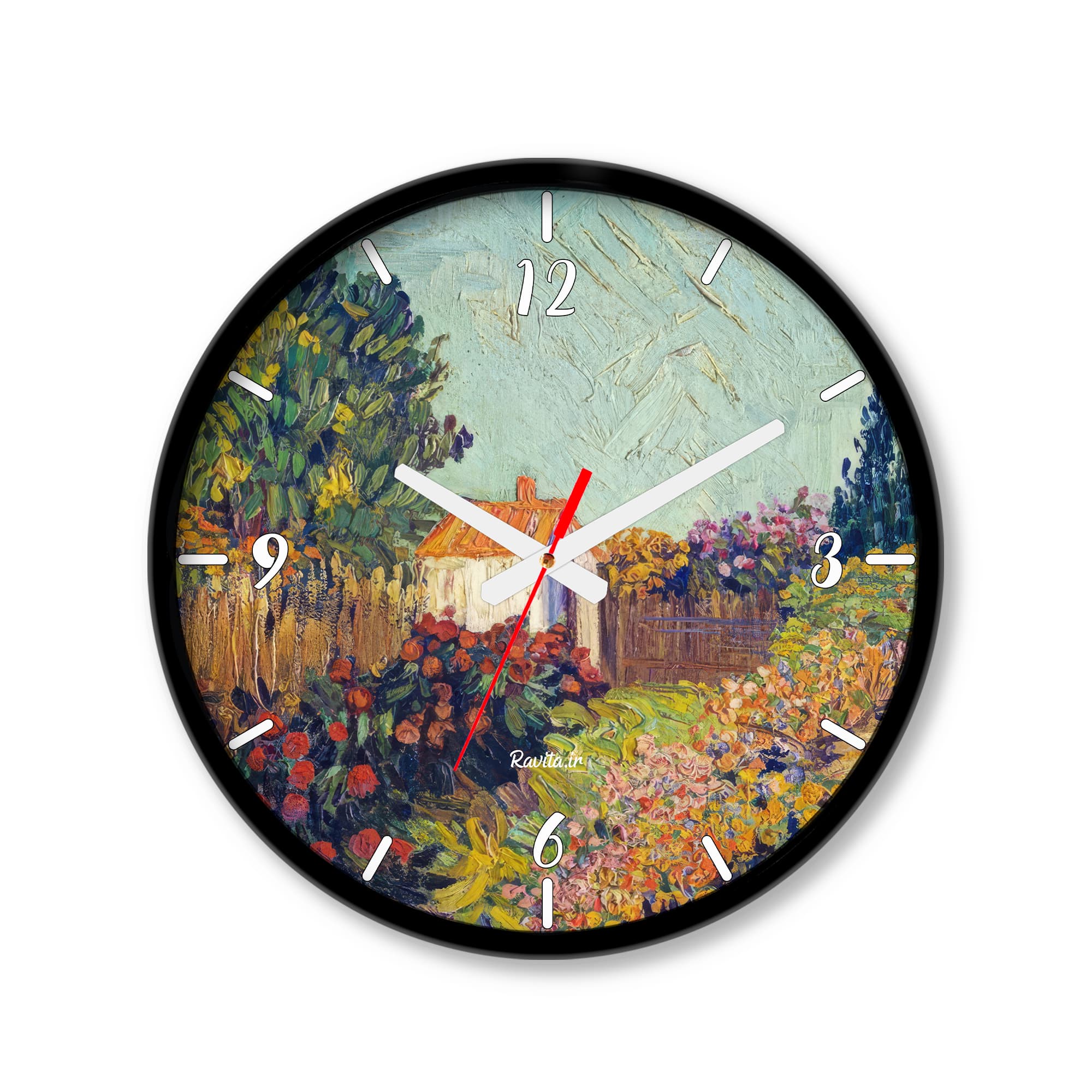ساعت رومیزی دیواری راویتا طرح نقاشی سبک ون گوک – van gogh کد 3829 — تصویر ۵