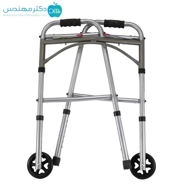 واکر تاشو چرخدار ارتفاع متغیر ترکیبی — تصویر ۴
