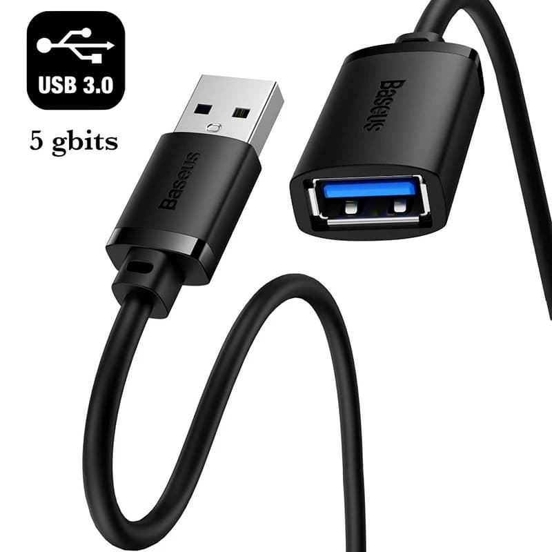 کابل افزایش طول USB 3.0 باسئوس مدل AIRJOY طول 5 متر — تصویر ۳