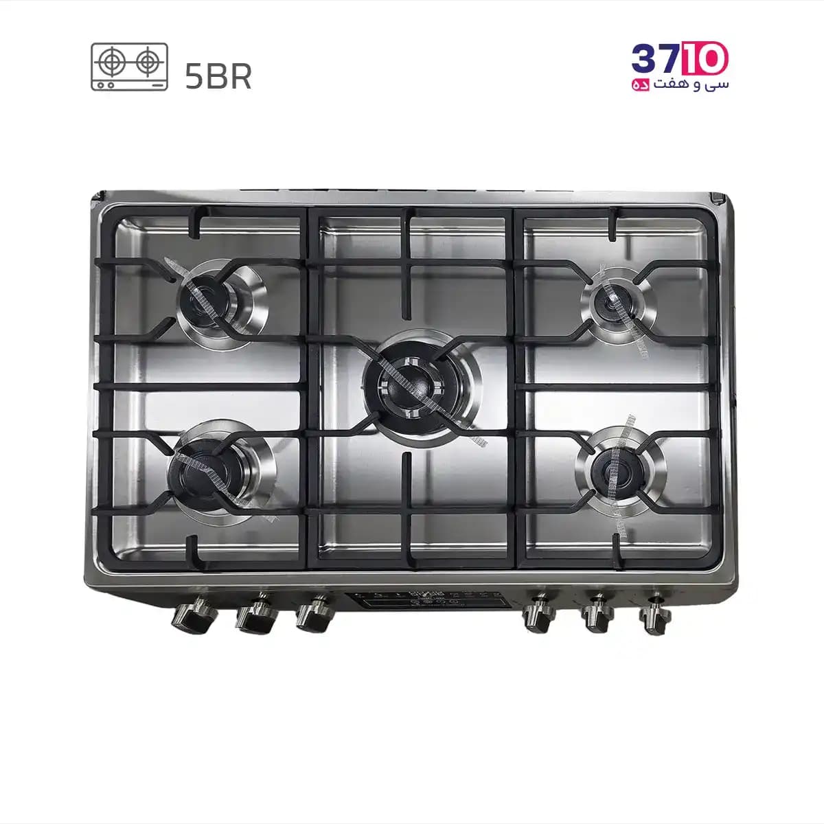 اجاق گاز طرح فر گلین گاز Galin Gas مدل Lumo 9050FS بدنه تمام استیل تک درب — تصویر ۳