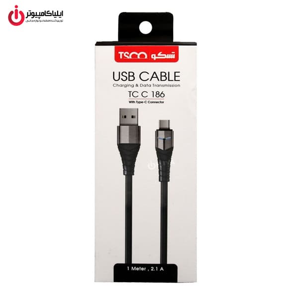 کابل شارژ Type-C تسکو مدل TSCO TCC 186 — تصویر ۲