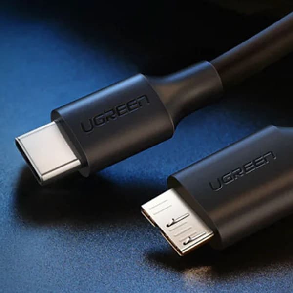 کابل تبدیل USB-C به Micro-B یوگرین مدل 20103-UGREEN US312 — تصویر ۳