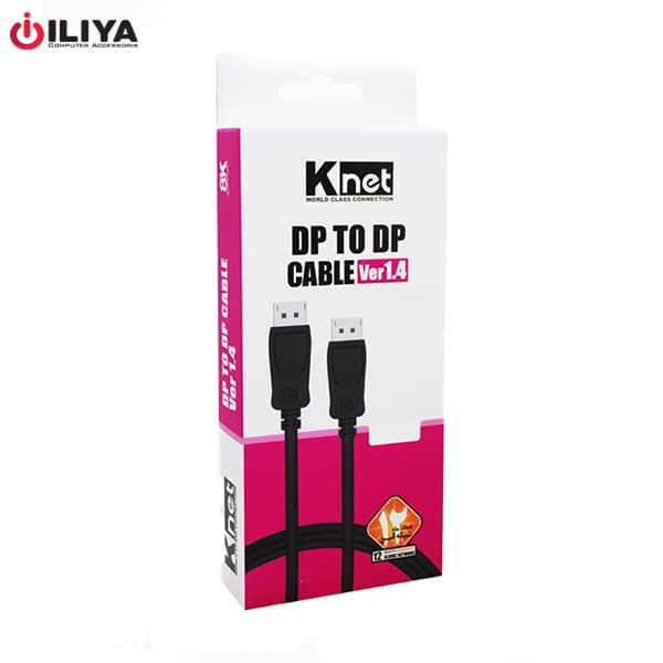 کابل مانیتور Display V1.4 کی نت مدل K-NET K-CDPDP030 K-C316 به طول 3 متر 8K — تصویر ۴
