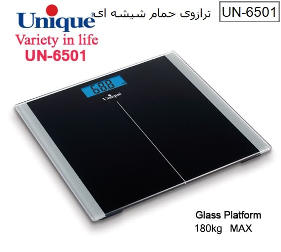 ترازو حمام وزنی دیجیتال هوشمند یونیک کد UN-6501 — تصویر ۲