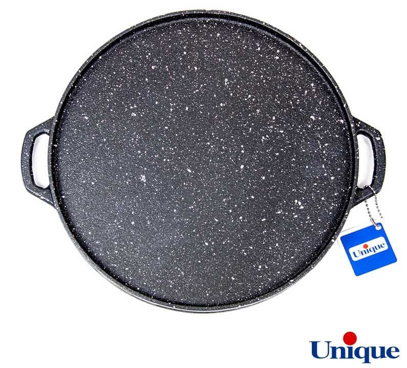 تابه گریل چدنی گرد کوچک یونیک درب دار کد UN-6007 — تصویر ۸
