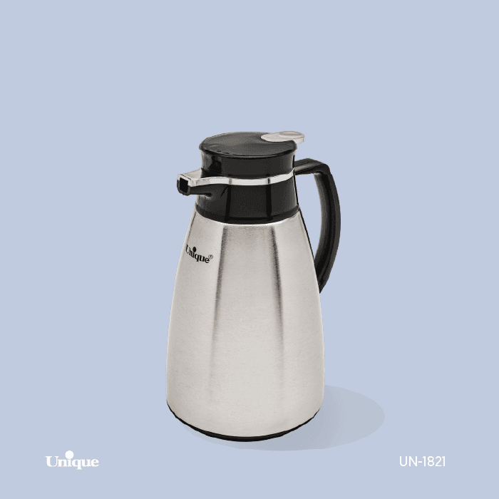 فلاسک 1 لیتر استیل شیشه دار یونیک مدل پنگوئن کد UN-1821 — تصویر ۴