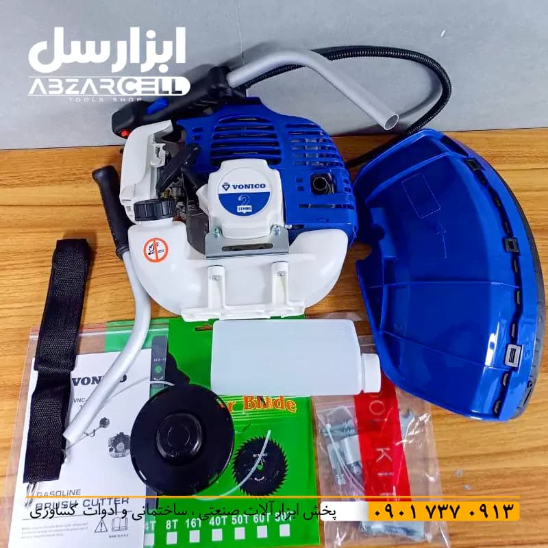 علف زن دوشی 52 سی سی بنزینی ونیکو VNC-CG520| موتور کم صدا و پر قدرت دو زمانه — تصویر ۴
