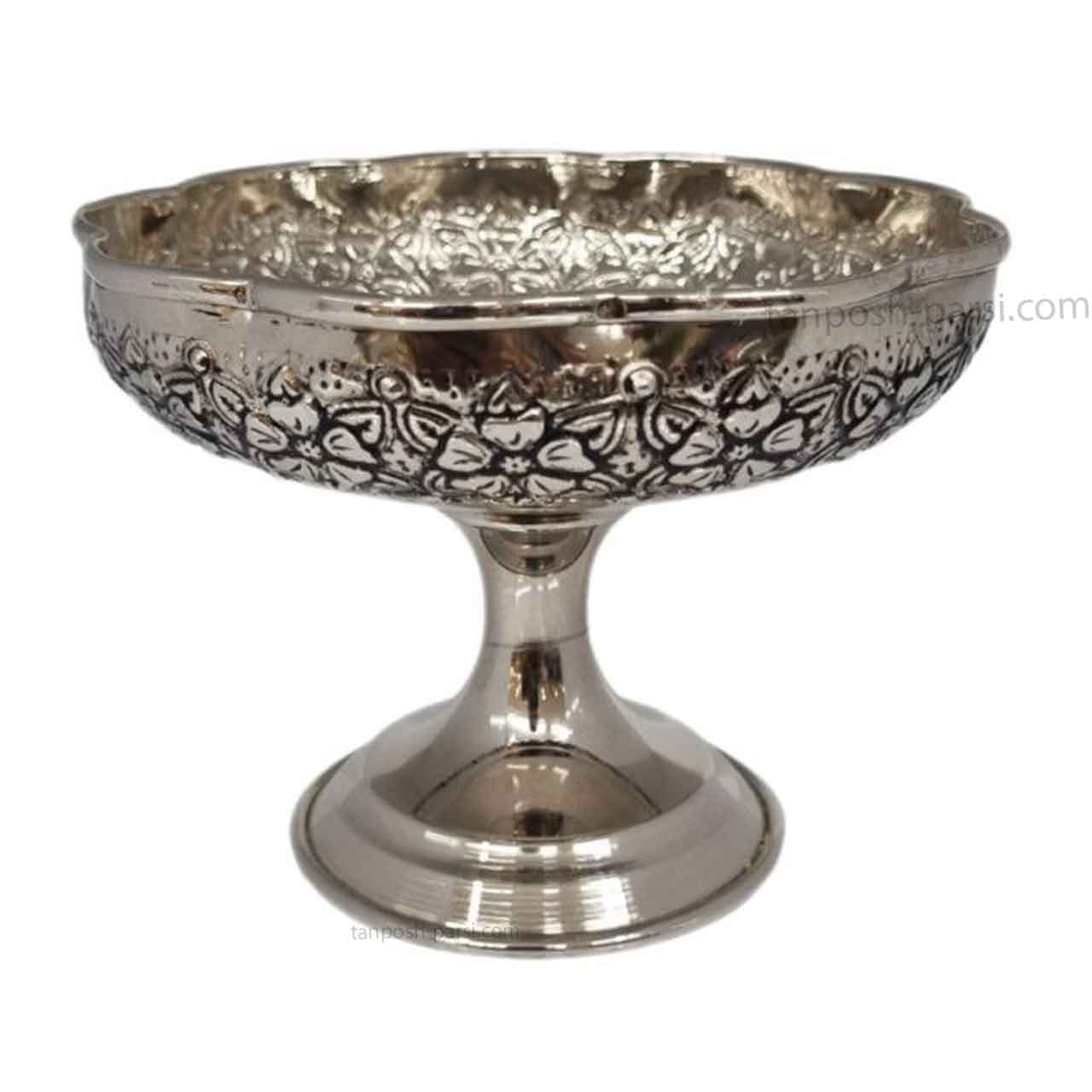 پیاله مسی قلم زنی کروم پارسی