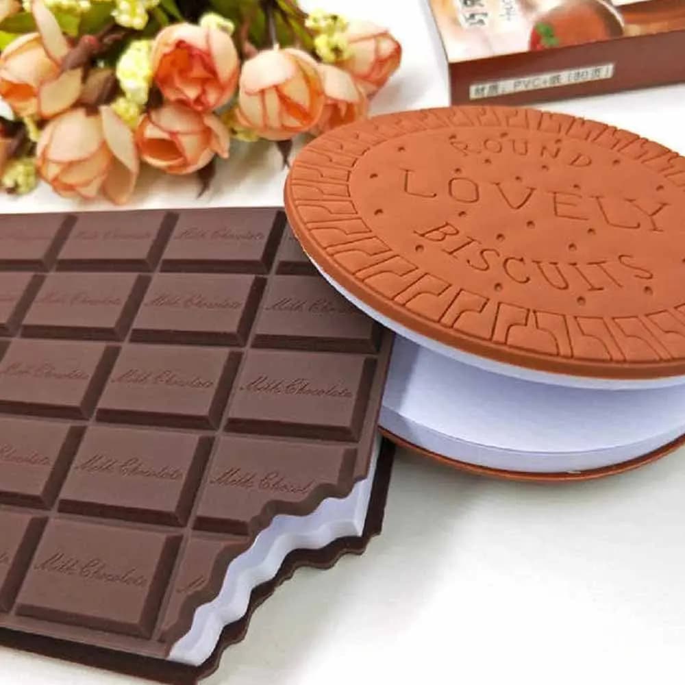 دفترچه یادداشت طرح شکلاتی|بیسکویتی معطر