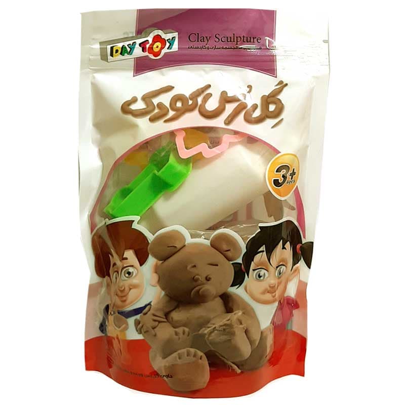 گل رس ابزاردار همراه با وردنه 500 گرمی مدل Day Toy — تصویر ۴
