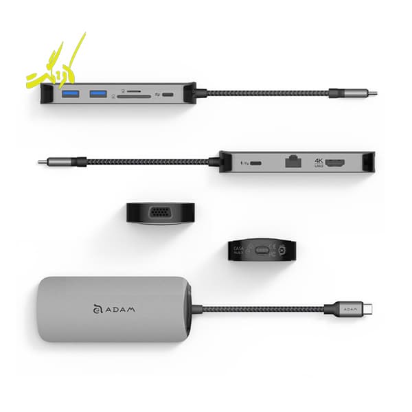 هاب 10 پورت USB-C آدام المنتس Adam Elements CASA Hub X — تصویر ۴