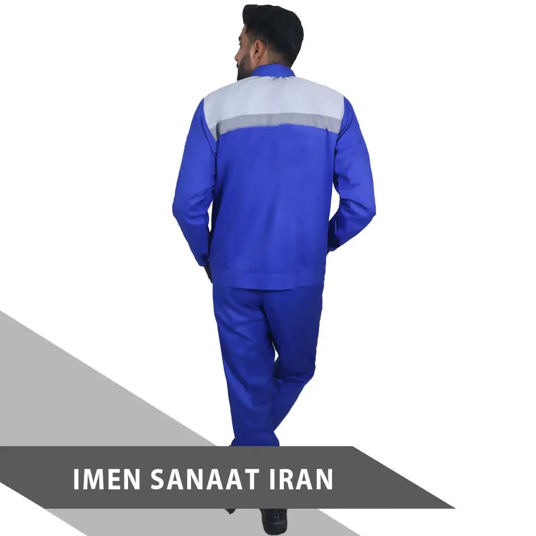 لباس کار کارگری صنعتی جنس ویسکوزفلامنت کد 903 — تصویر ۲