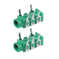 جک هدفن 3.5mm استریو سبز 5 پین PJ-313A — تصویر ۲