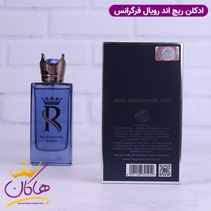 ادکلن فراگرنس مردانه ریچ اند رویال اینتنس مدل کینگ کی دولچه گابانا 100 میل — تصویر ۷