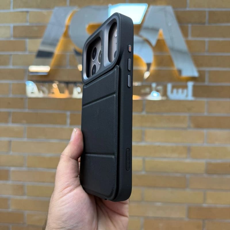 کاور چرمی KAJSA مدل Classic Stand مناسب برای iPhone 17 ProMax — تصویر ۱۰