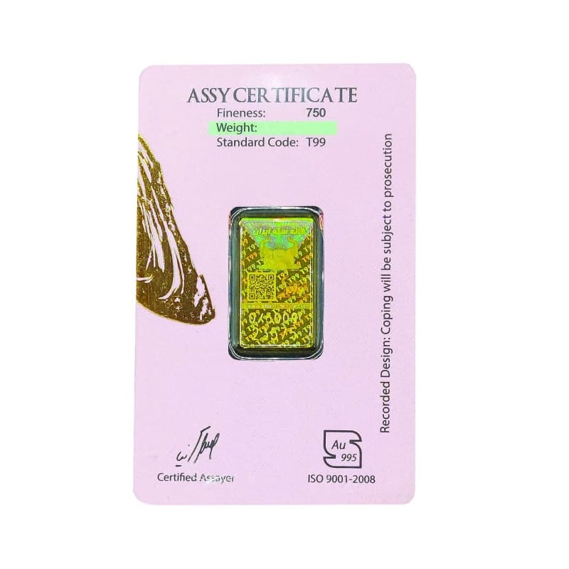 طلا 18 عیار مدل گل – 0.7 گرم – 700 سوت — تصویر ۳