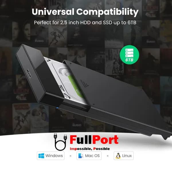 باکس تبدیل SATA به USB3.1 یوگرین مدل US221-30848 — تصویر ۱۰