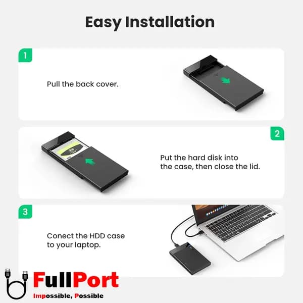 باکس تبدیل SATA به USB3.1 یوگرین مدل US221-30848 — تصویر ۷
