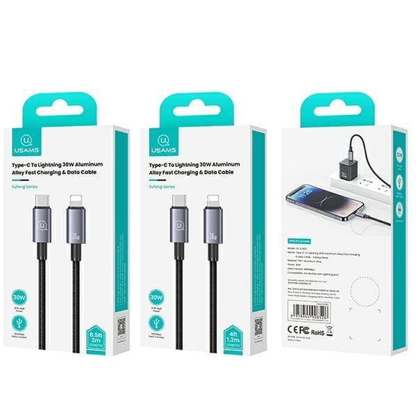 کابل تبدیل 30 وات USB-C به لایتنینگ یوسمز مدل SJ662 طول 1.2 متر — تصویر ۸