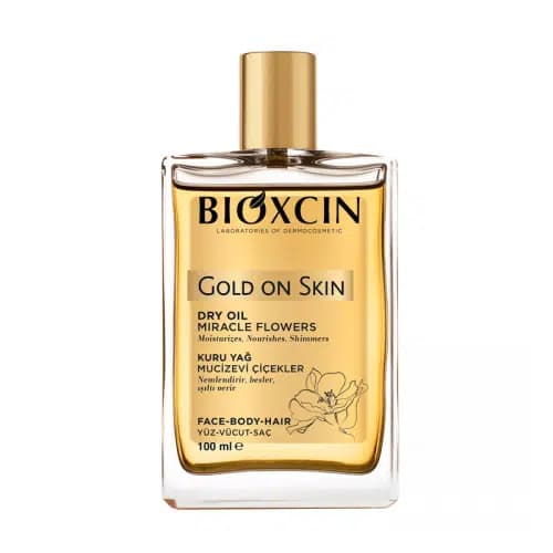 روغن صورت بدن و مو بیوکسین BIOXCIN مدل GOLD ON SKIN حجم 100 میل — تصویر ۳
