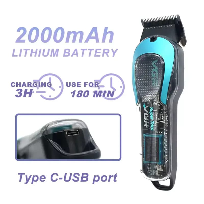 ماشین اصلاح سر و صورت وی جی آر مدل V-692 — تصویر ۴