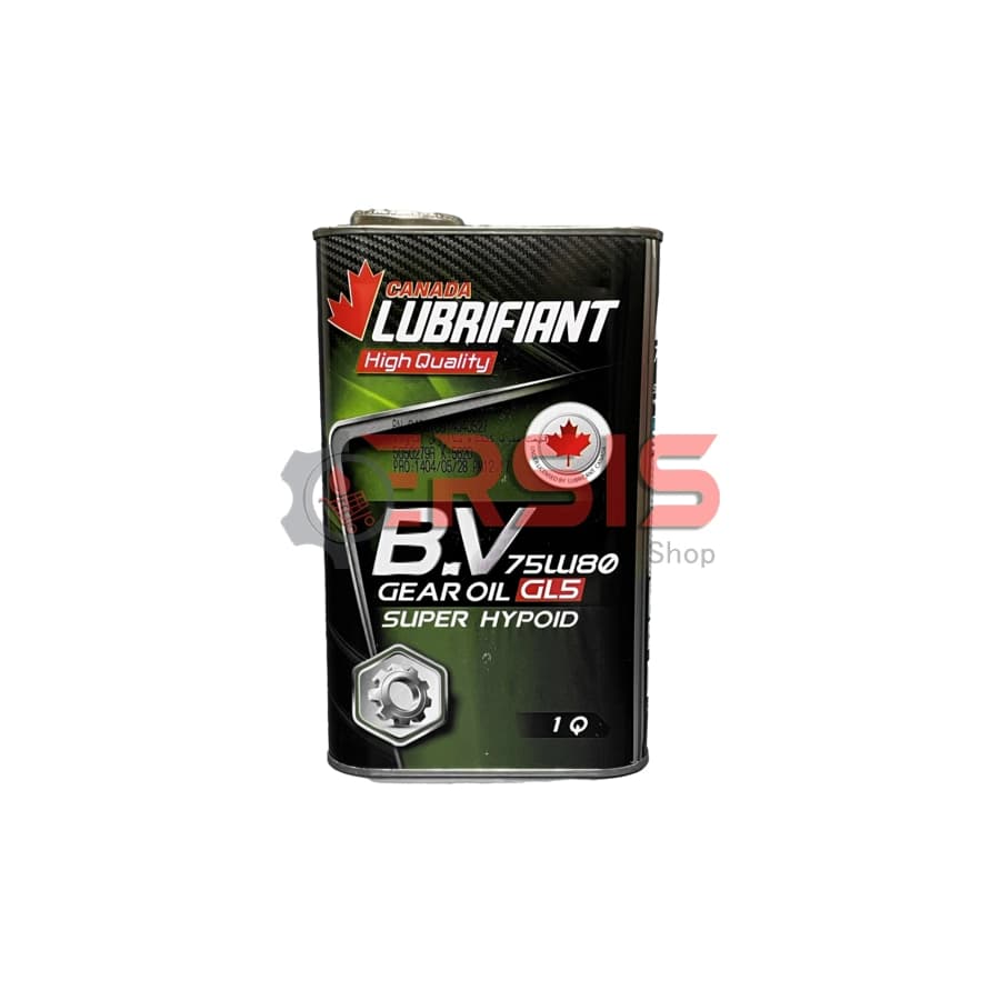روغن گیربکس دستی کانادا لوبریفنت مدل 75W80 BV – سوپر هیپوئید فلزی GL5/PLUS+ حجم 1 لیتر — تصویر ۳