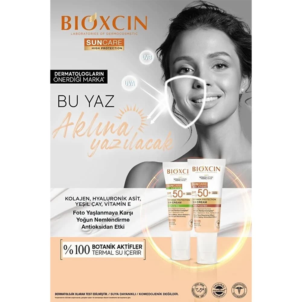 کرم ضدآفتاب رنگی بیوکسین +SPF50 مناسب پوست مستعد آکنه و جوش حجم 50 میلیلیتر — تصویر ۶