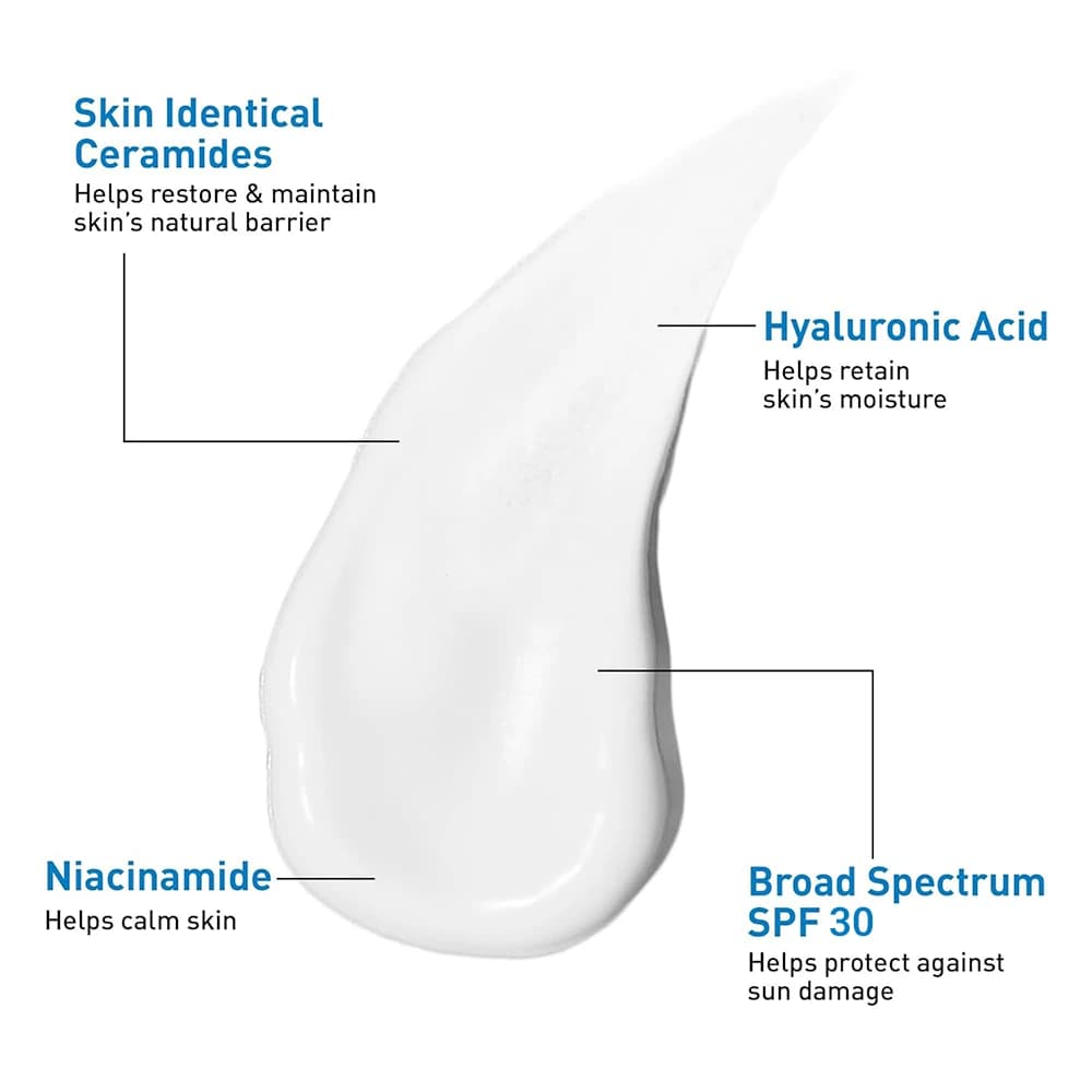 لوسیون آبرسان و مرطوبکننده صورت روز سراوی SPF30 مدل AM حجم 89 میلیلیتر — تصویر ۳