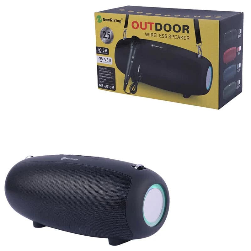 اسپیکر بلوتوثی نیو ریکسینگ NR-6018M + میکروفون — تصویر ۹