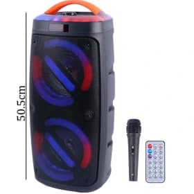 اسپیکر بلوتوثی ABS-6202 + میکروفون و ریموت کنترل — تصویر ۹