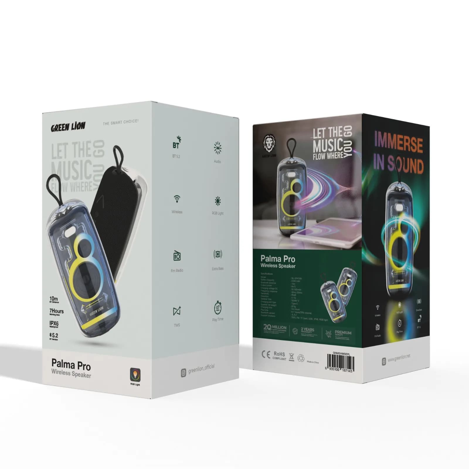 اسپیکر بلوتوث پالما پرو گرین لاین Green Lion Palma Pro Wireless Speaker — تصویر ۱۰
