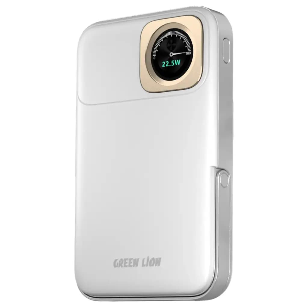 پاوربانک مگ سیف 10000 گرین لاین Green Lion Volt Gauge 10000mAh Power Bank PD 22.5W — تصویر ۱۱