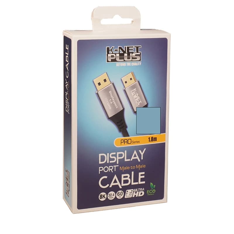 کابل Displayport 1.4 کی نت پلاس مدل KP-CDP1418 طول 1.8 متر کد 9185 — تصویر ۳