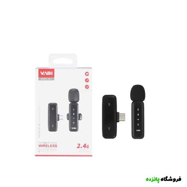 میکروفون بی سیم VABI تایپسی مدل MI-4 – مشکی