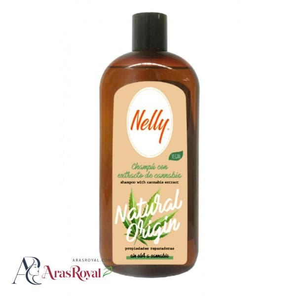 شامپو مغذی و احیا کننده نلی Nelly سری Natural Origen مدل Cannabis حجم 400 میل — تصویر ۲