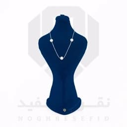 گردنبند نقره طرح مروارید — تصویر ۳