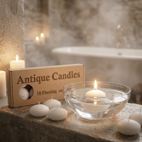 شمع شناور روی آب آنتیک کندلز (Antique Candles) بسته ۱۰ عددی — تصویر ۴