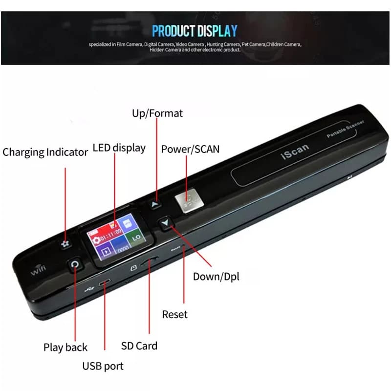 اسکنر قابل حمل iSCAN مدل 900DPI WIFI — تصویر ۱۰