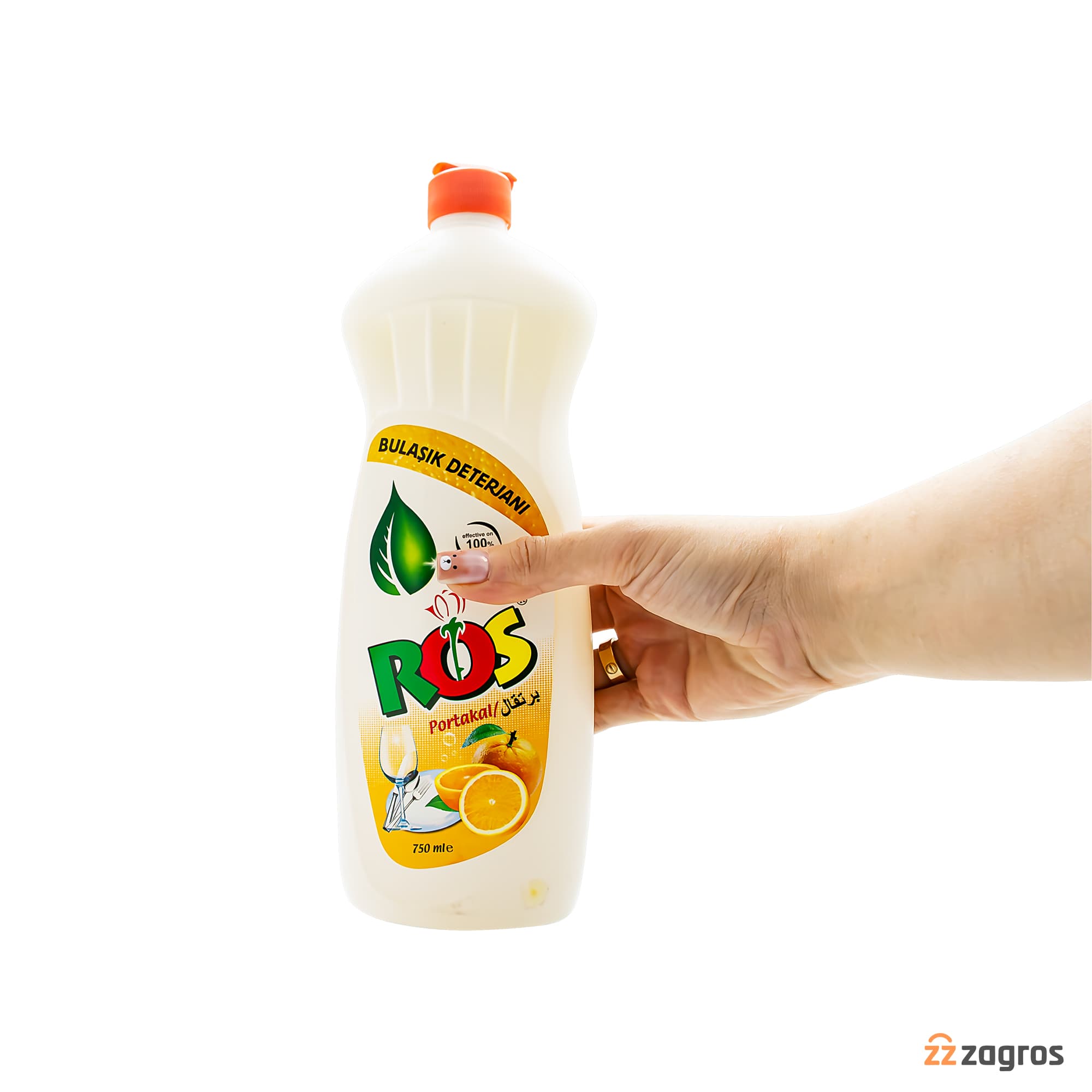 مایع ظرفشویی Ros با رایحه پرتقال 750 میل — تصویر ۳