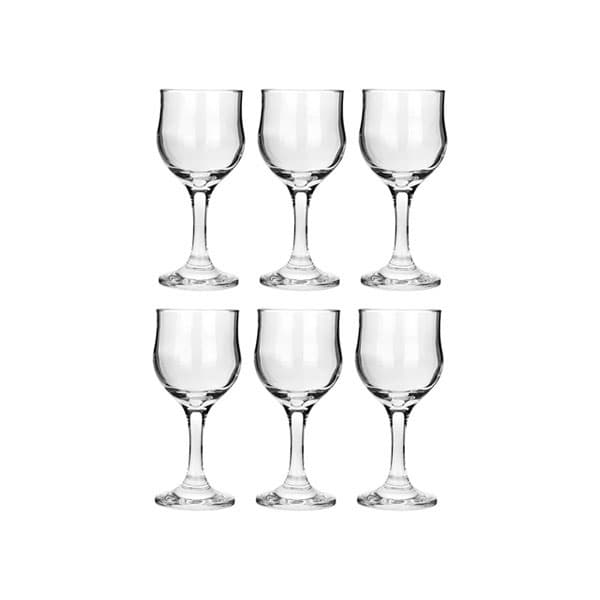 لیوان پایه دار 200 سی سی پاشاباغچه مدل TULIPE بسته 6 عددی کد 44167