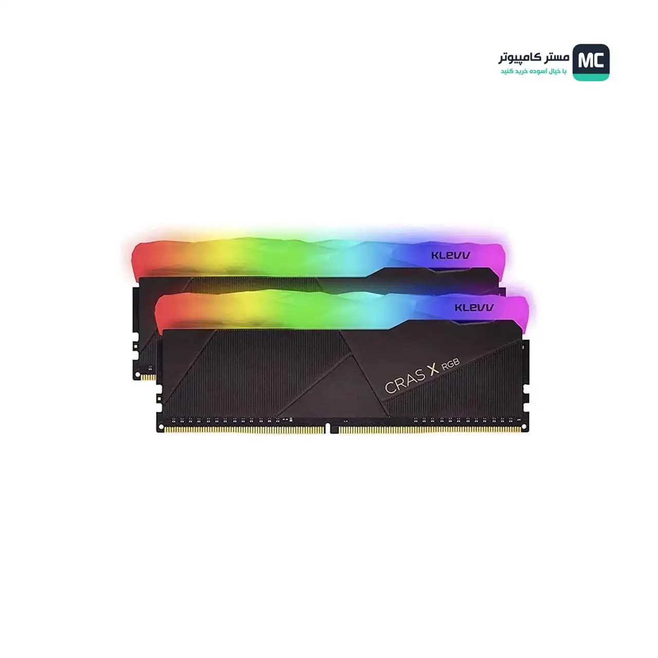 رم کامپیوتر کلو KLEVV CRAS X RGB 16GB (8×2) 3200MHz CL16 — تصویر ۵