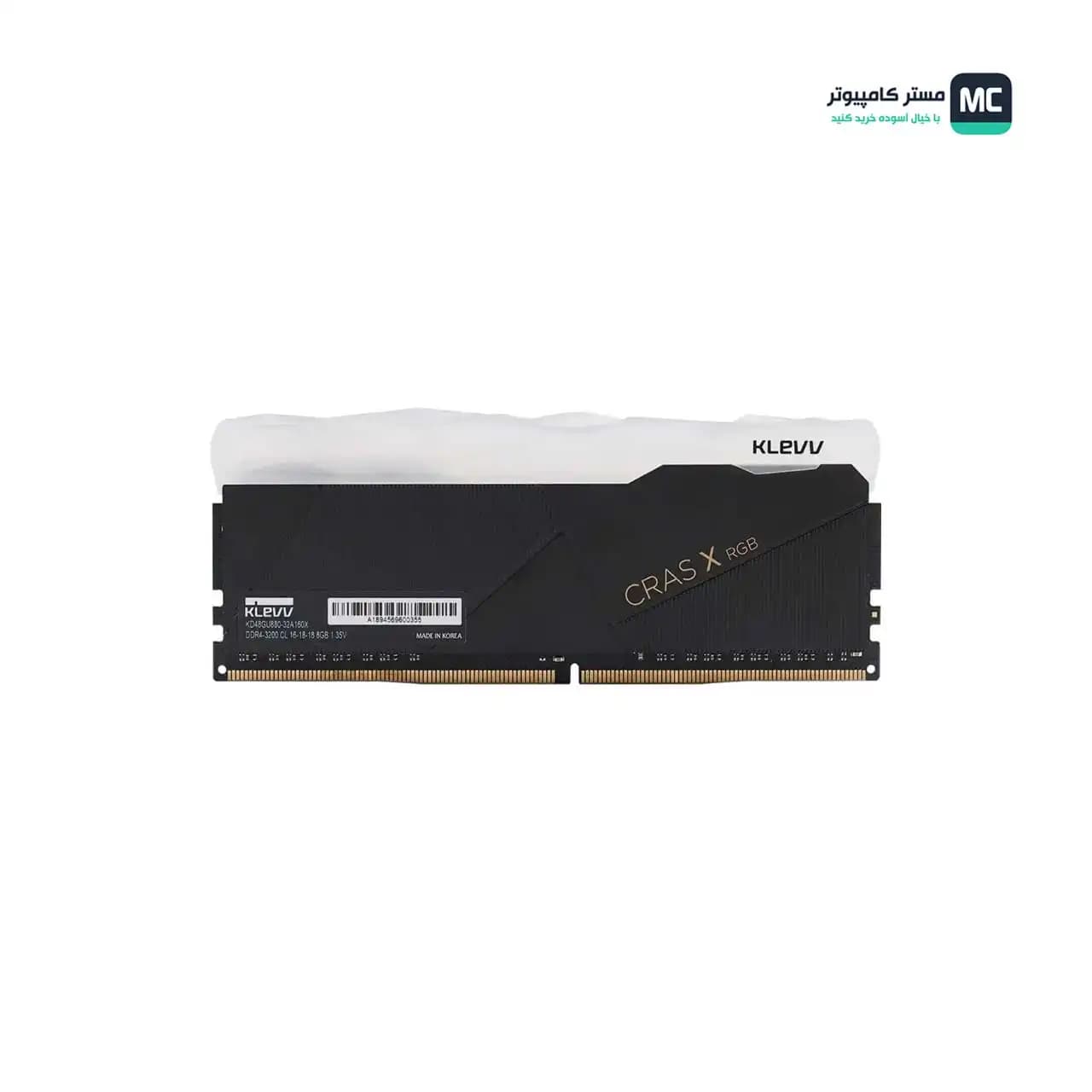 رم کامپیوتر کلو KLEVV CRAS X RGB 16GB (8×2) 3200MHz CL16 — تصویر ۲