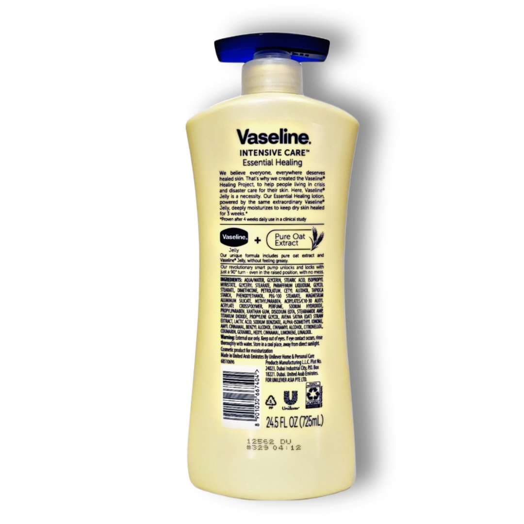 لوسیون بدن اسنشیال هیلینگ وازلین Vaseline حجم 725 میل — تصویر ۴