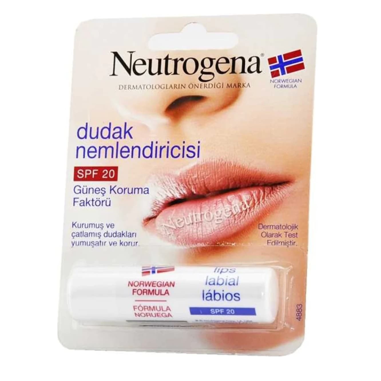 بالم لب مرطوب کننده و تسکین دهنده نیتروژینا neutrogena مدل Labial با spf 20 — تصویر ۲