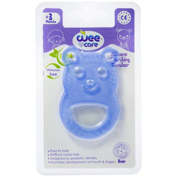 دندان گیر تمام سیلیکونی وی کر طرح خرس و لاک پشت wee care کد T 402/1 or 3 — تصویر ۵