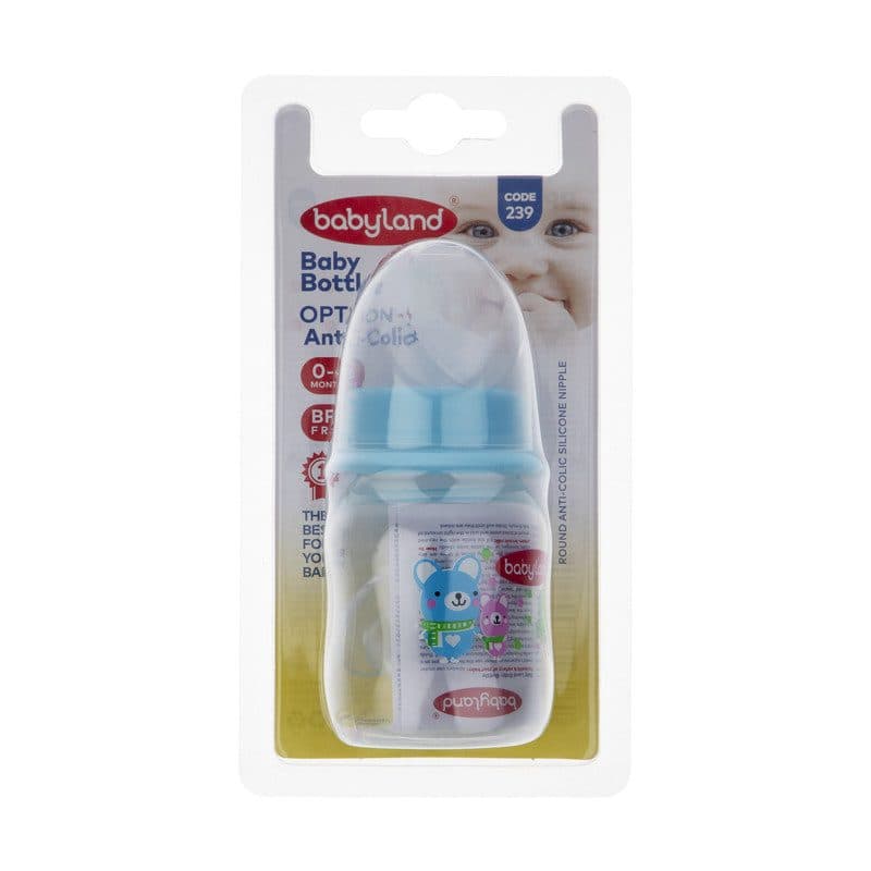 شیشه شیر کلاسیک فندقی اندازه 80 میل بی بی لند babyland کد 239 — تصویر ۹