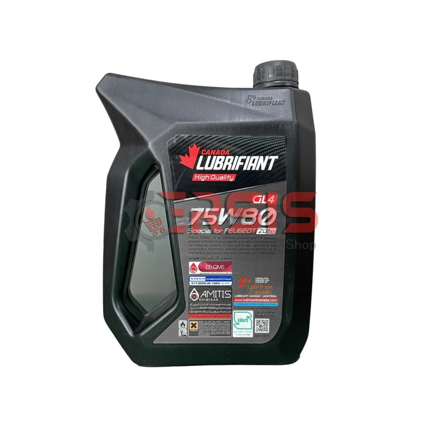 روغن گیربکس دستی کانادا لوبریفنت مدل 75W80 – پلاستیکی مخصوص پژو EP GL4 حجم 2 لیتر — تصویر ۲