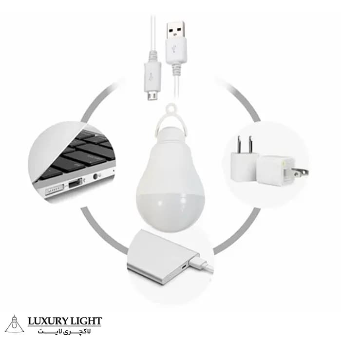 چراغ آویز چادر مدل USB-OTG — تصویر ۶