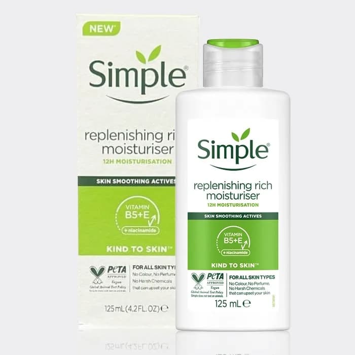 آبرسان و مرطوب کننده ریچ سیمپل مدل Simple replenishing rich moisturiser — تصویر ۲