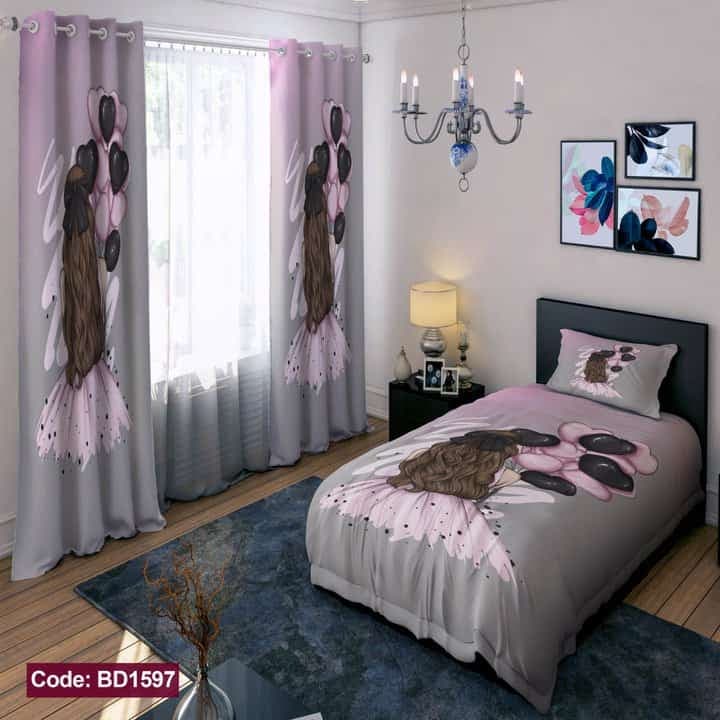 روتختی دختر کیوت و بادکنک کد BD1597 — تصویر ۲